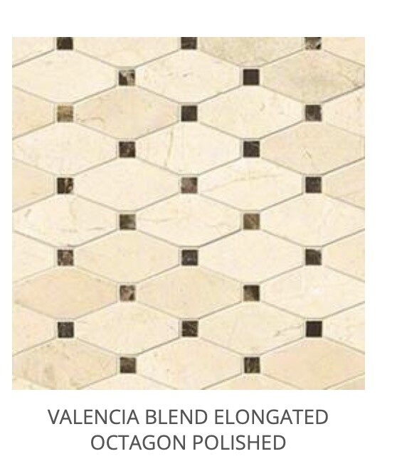 Valencia Blend Elongated Octagon Mosaic (MSI) $23.74 SQFT