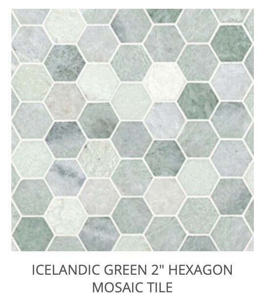 Icelandic Green Hexagon Mosaic (MSI) $21.32 SQFT