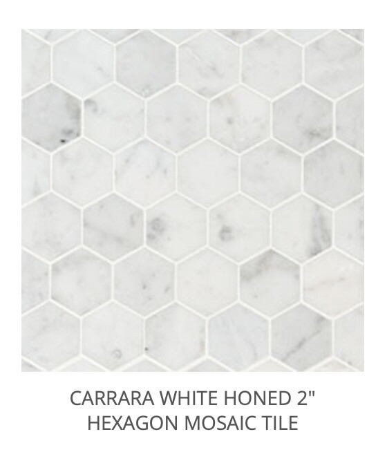 Carrara White Hex Mosaic (MSI) $19.37 SQFT