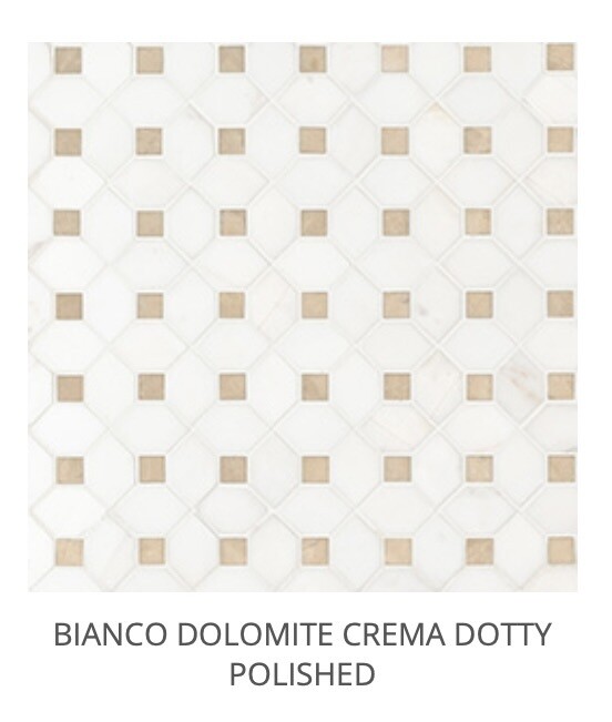 Bianco Dolomite Crema Dotty Mosaic (MSI) $29.17 SQFT