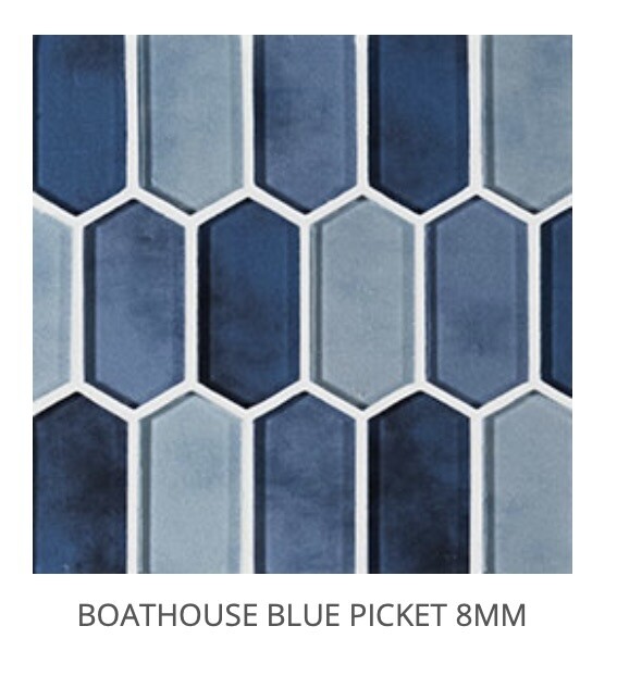 Boathouse Blue Picket Mosaic (MSI) $28.28 SQFT