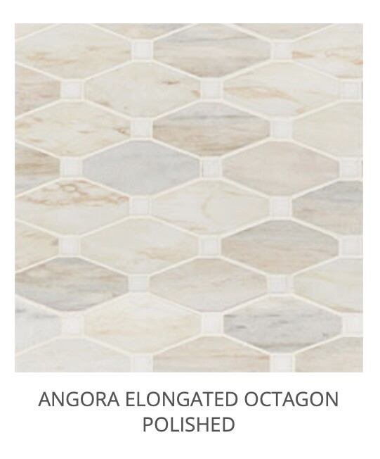 Angora Elongated Octagon Mosaic (MSI) $25.77 SQFT