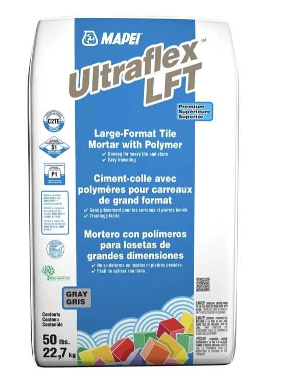 Ultraflex LFT - Large Format Tile Mortar 50 lbs (Grey)