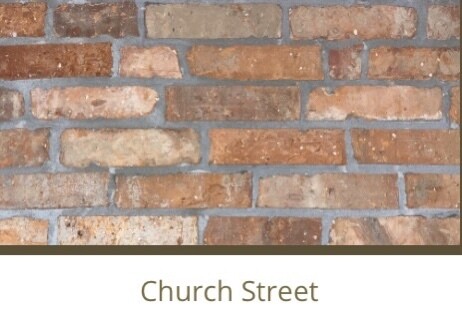 Reclaimed Brick Veneer "Church St" Flats (CSC) $16.98 SQFT