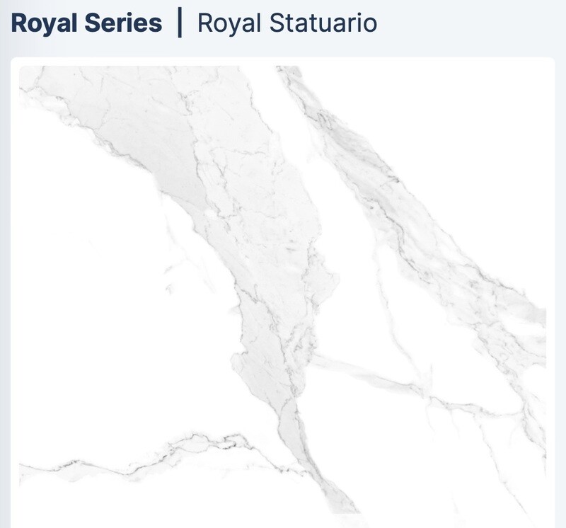 Royal Statuario 24x24 Satin (NESH) $3.72 SQFT