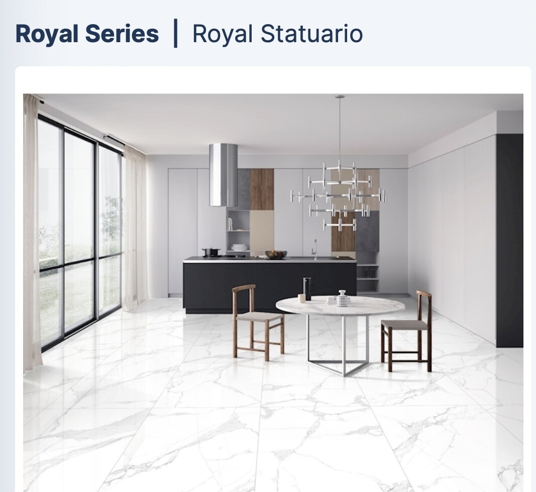 Royal Statuario Polished 24x48 (NE) $4.76 SQFT