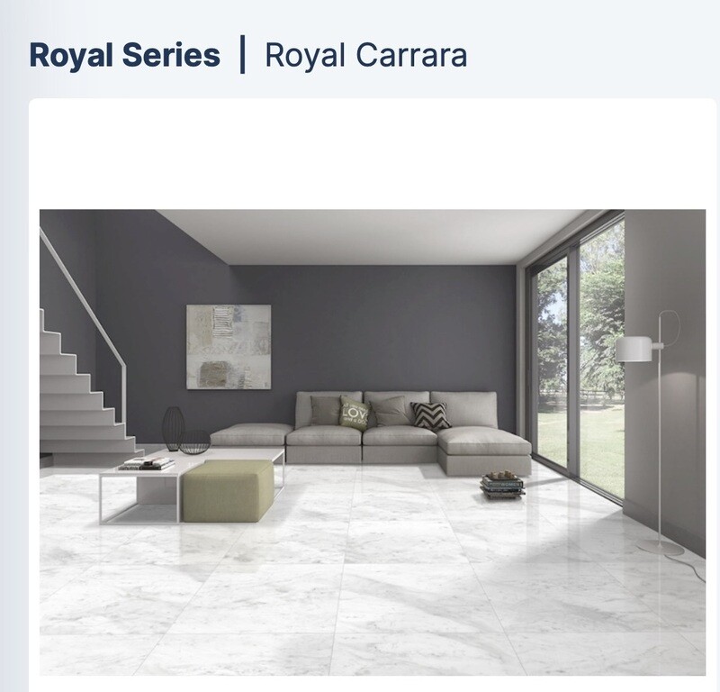 Royal Carrara 24x48 Polished (NESH) $4.76 SQFT