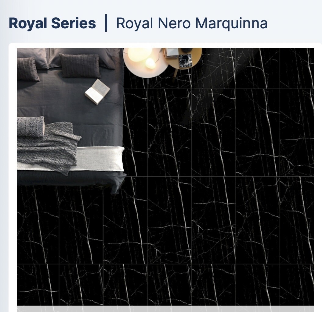 Royal Nero Marquina 24x24 High Gloss (NE) $5.18 SQFT