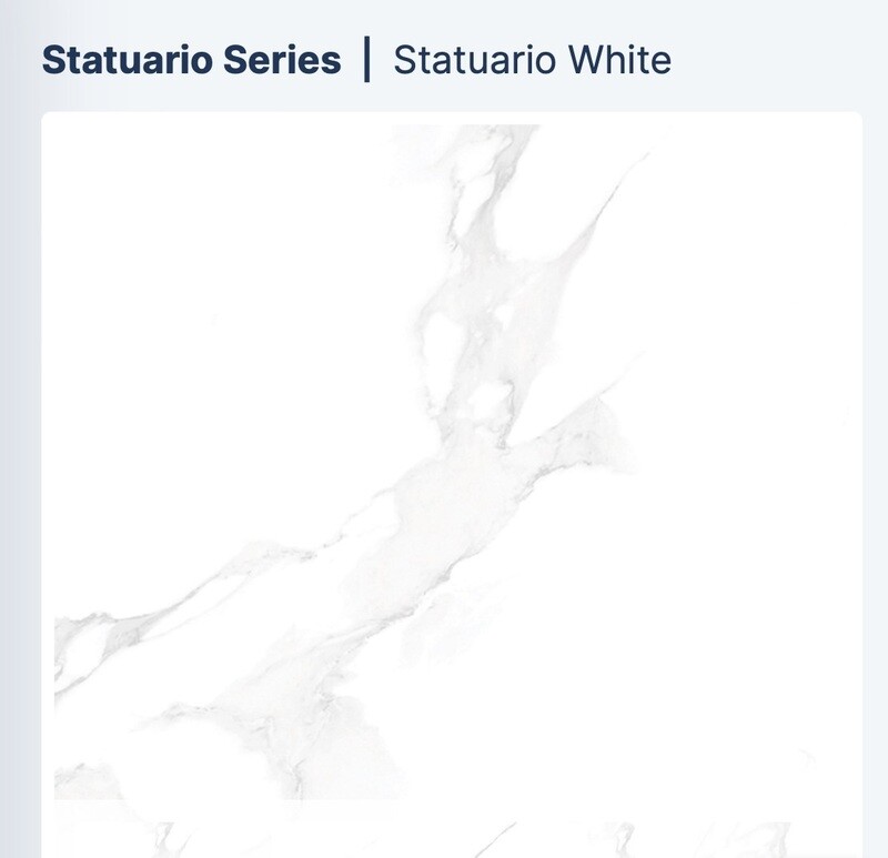 Statuario White 24x24 Matte or Polished (NESH) $4.24 SQFT
