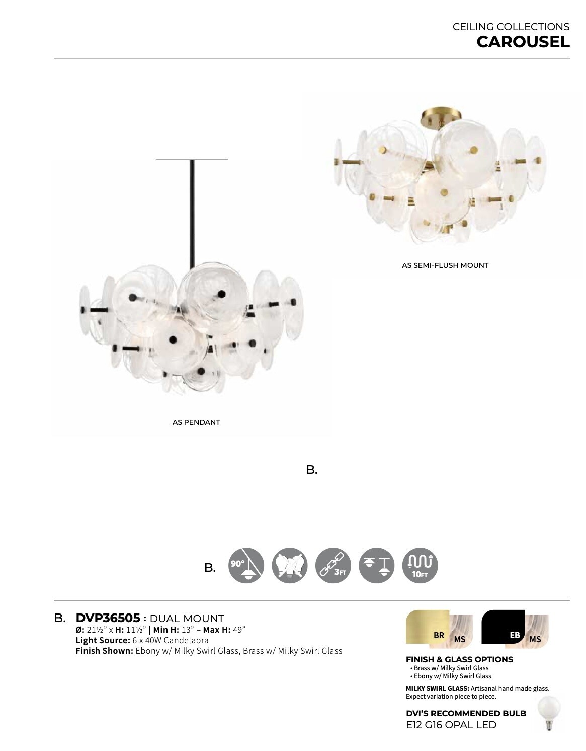 Carousel Dual Mount - DVP36505