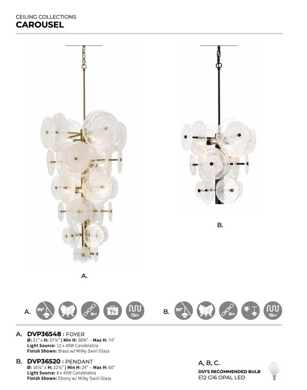 Carousel Large Pendant - DVP36548