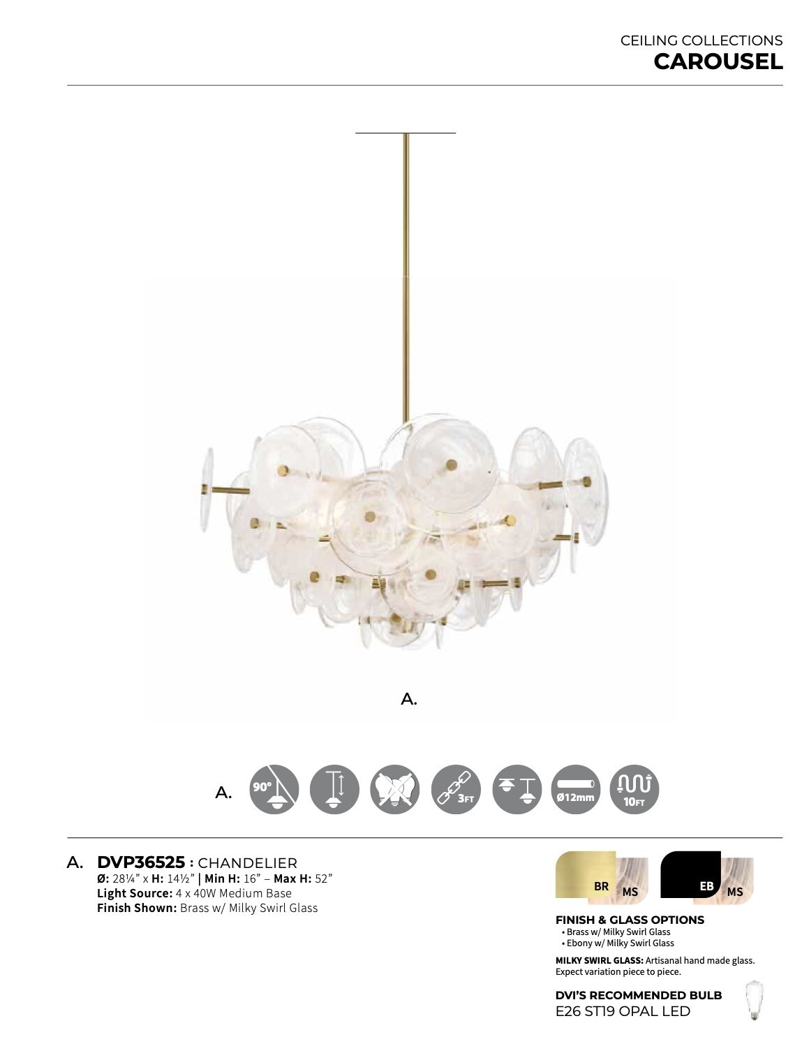 Carousel Chandelier - DVP36525
