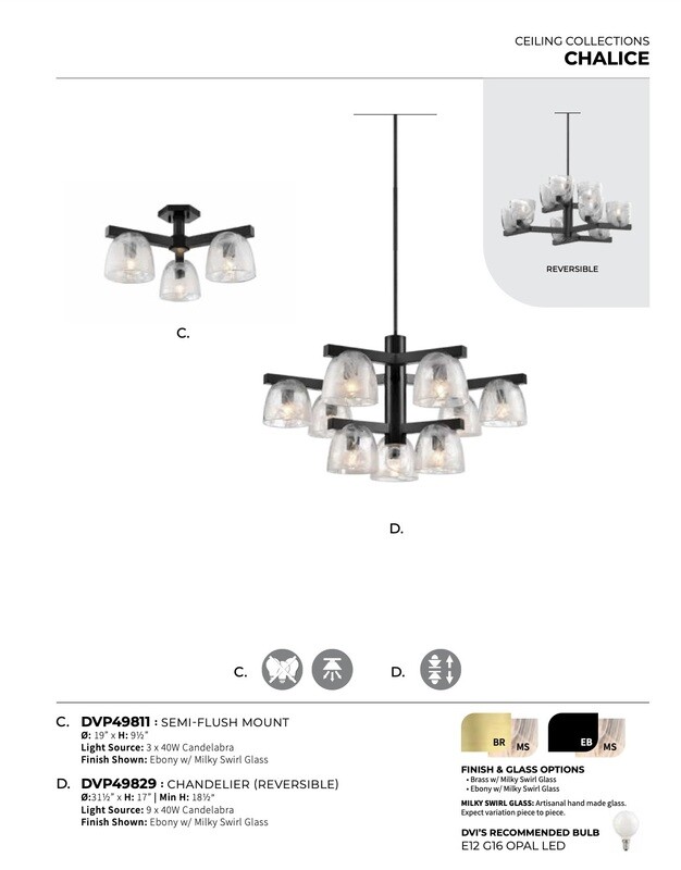 Chalice Chandelier - DVP49829