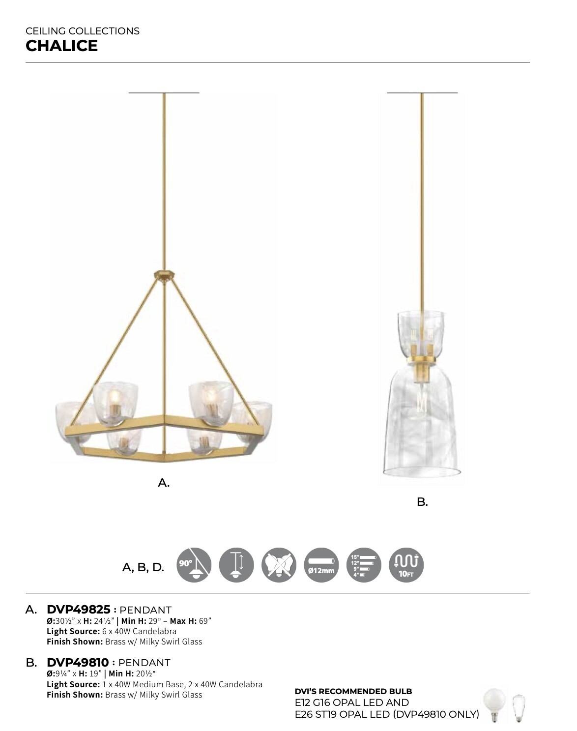 Chalice Pendant Large - DVP49825
