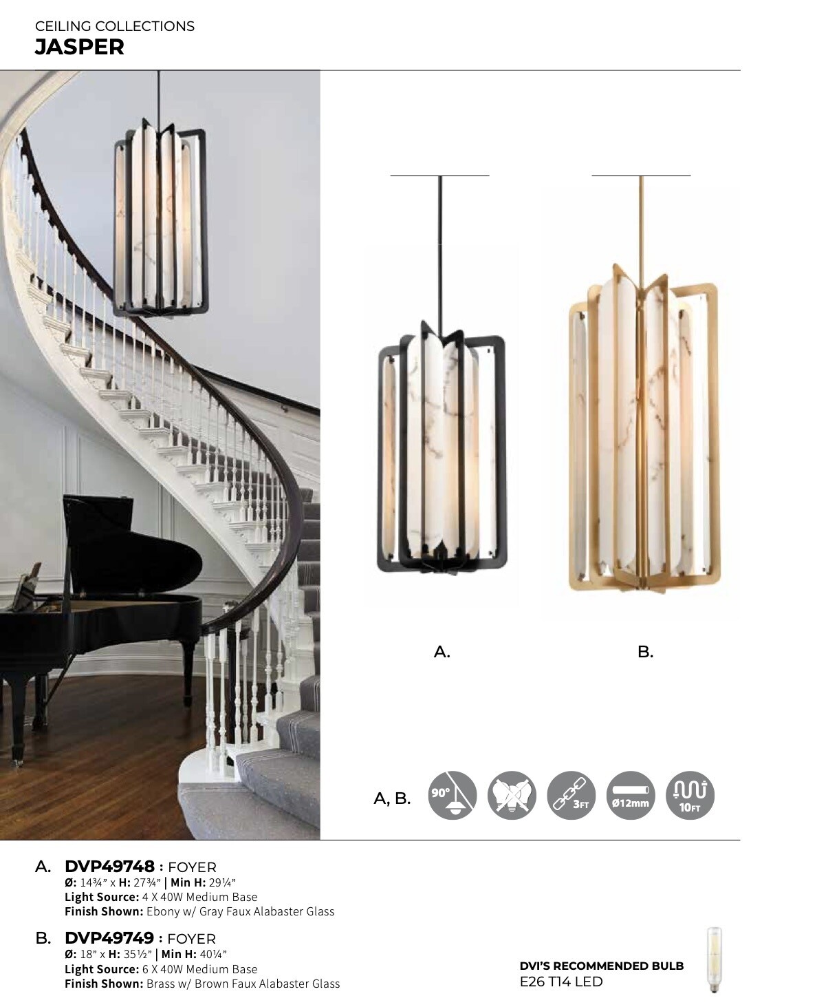 Jasper Foyer Chandelier/Pendant - DVP49749