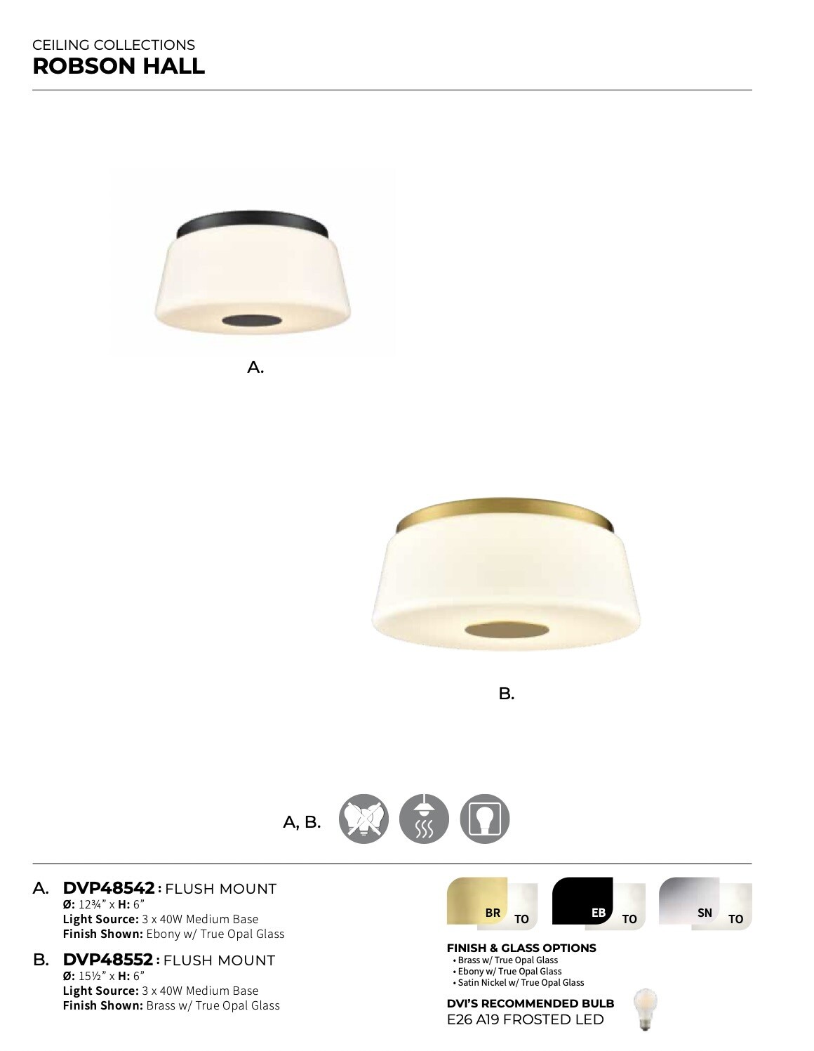Robson Hall Flush Mount - DVP48552