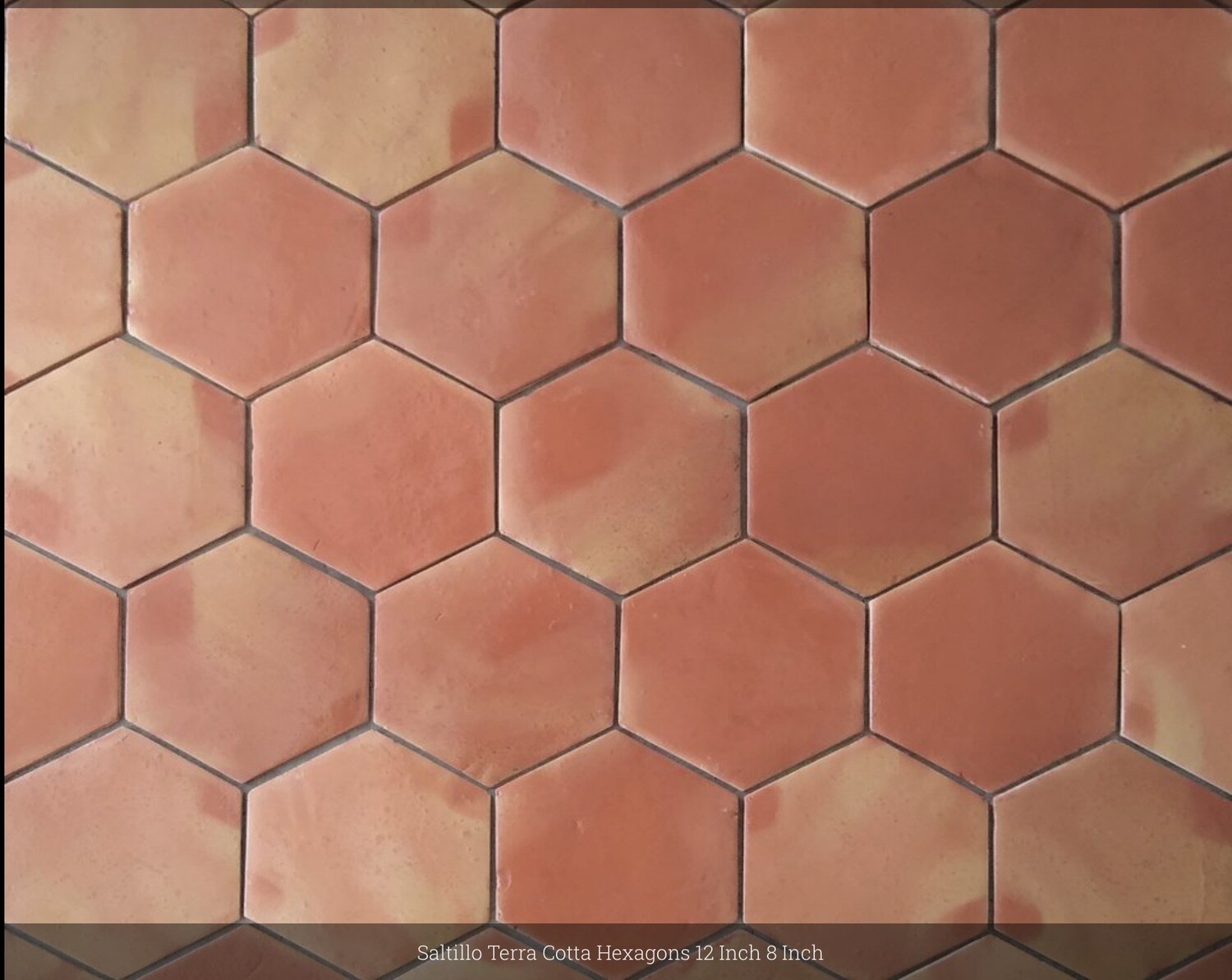 Terra Cotta 8 Inch Hex Glazed - $12.16 SQFT