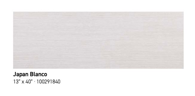 Japan Blanco 13x40 (PO) - $15.95 SQFT