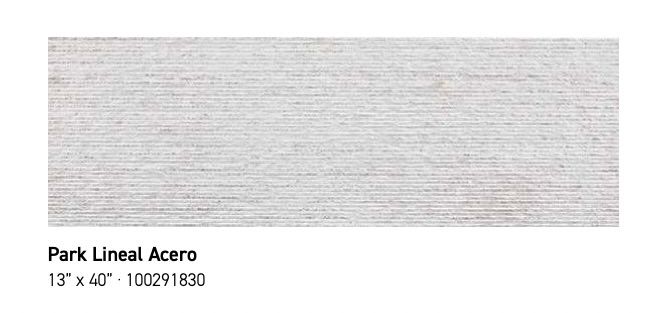 Park Lineal Acero 13x40 (PO) - %15.95 SQFT