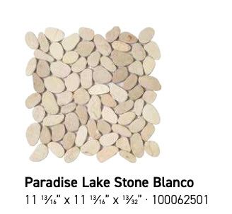 Paradise Lake Stone Blanco 11x11 (PO) - $30.95 per piece