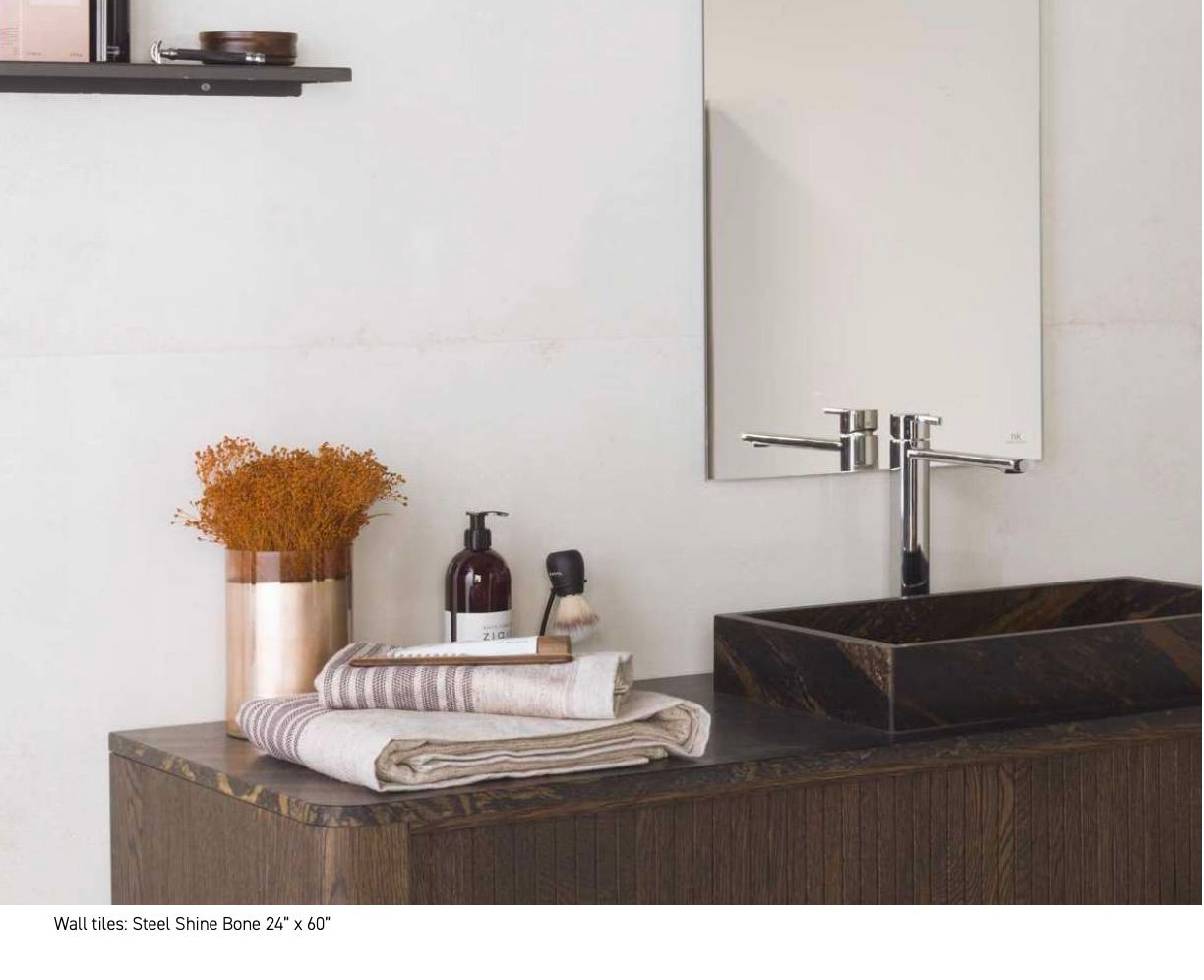 Steel Shine Antracita/Steel Shine Bone 24x60 (PO) - $17.95 SQFT