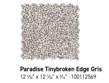 Paradise Tinybroken Edge Gris 12x12 (PO) - $30.95 per piece