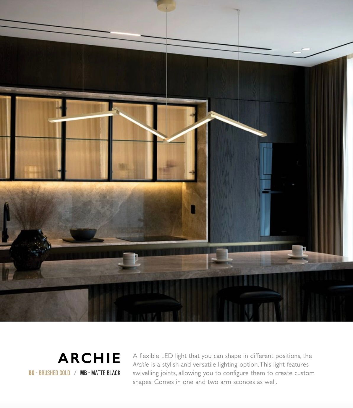 Archie Pendant C39003BG/C39003MB