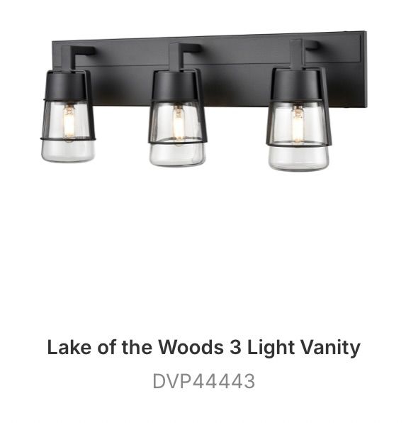 Lake of the Woods 3 Light Vanity - DVP44443
