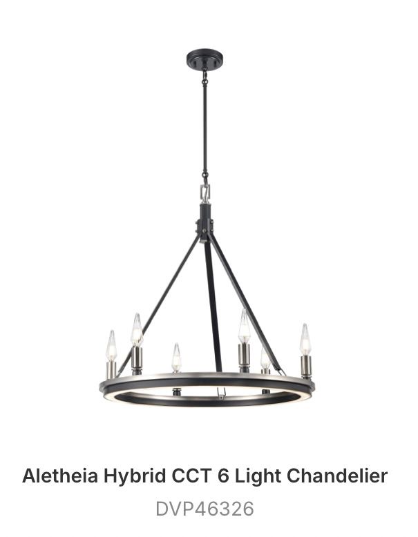 Aletheia Hybrid CCT 6 Light Chandelier - DVP46326
