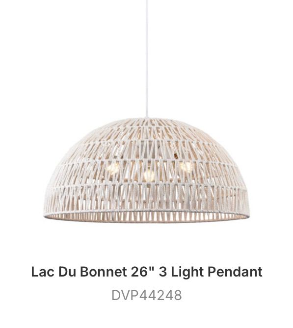 Lac Du Bonnet 26&quot; 3 Light Pendant - DVP44248