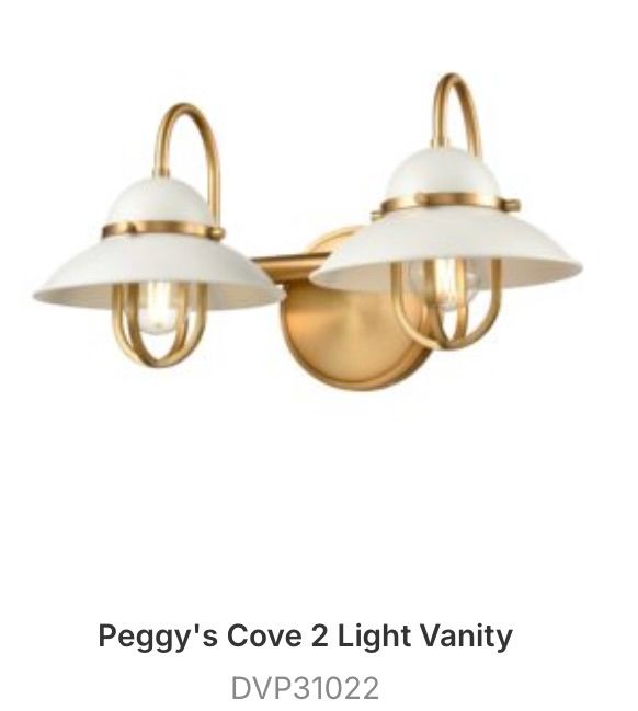 Peggy&#39;s Cove 2 Light Vanity -  DVP31022