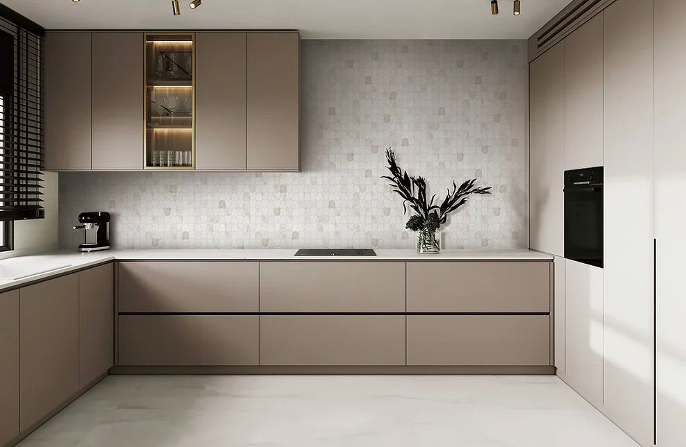 Linked Waves Valentino Bianco Honed Mosaic (GD) $27.50 SQFT