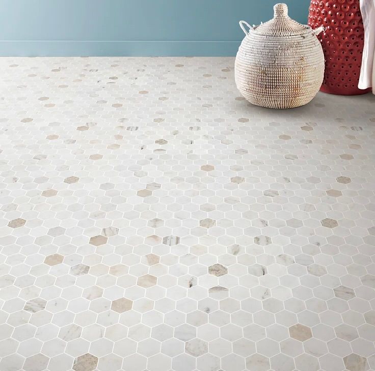 Valentino Bianco 2&quot; Hexagon Honed Mosaic (GD) $18.30 SQFT
