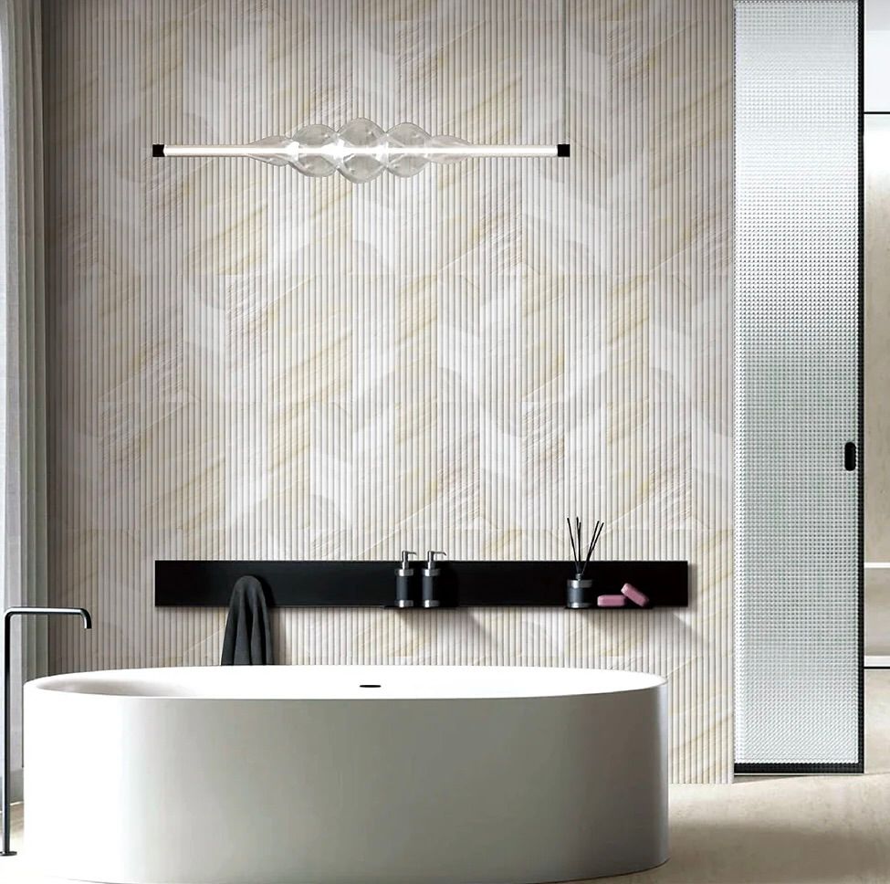 Mars Panel 6&quot;x18&quot; Inward Almond Frost (GD) $22.20 SQFT