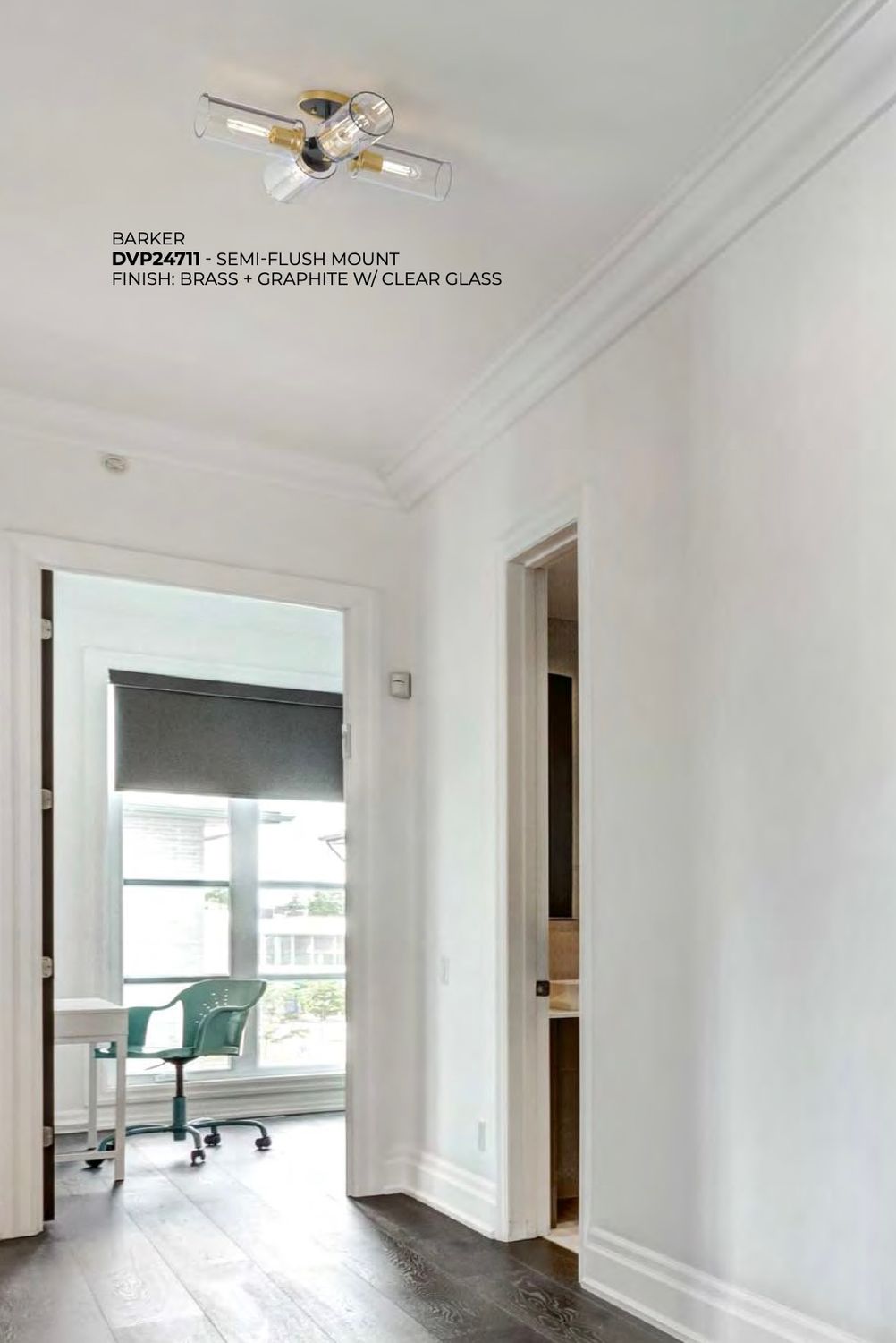 Barker Semi-Flush Mount (DVI) DVP24711 Barker Semi-Flush Mount (DVI) DVP24711