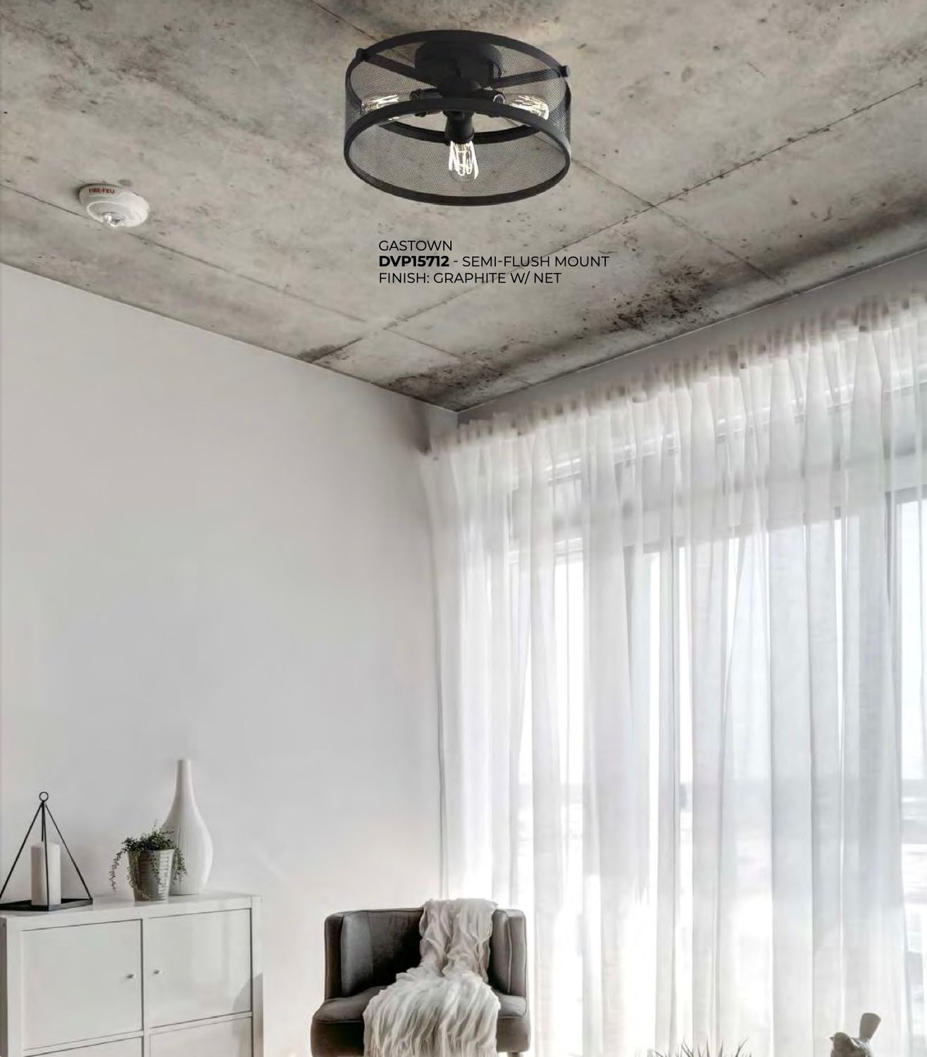 Gastown Semi-Flush Mount (DVI) DVP15712