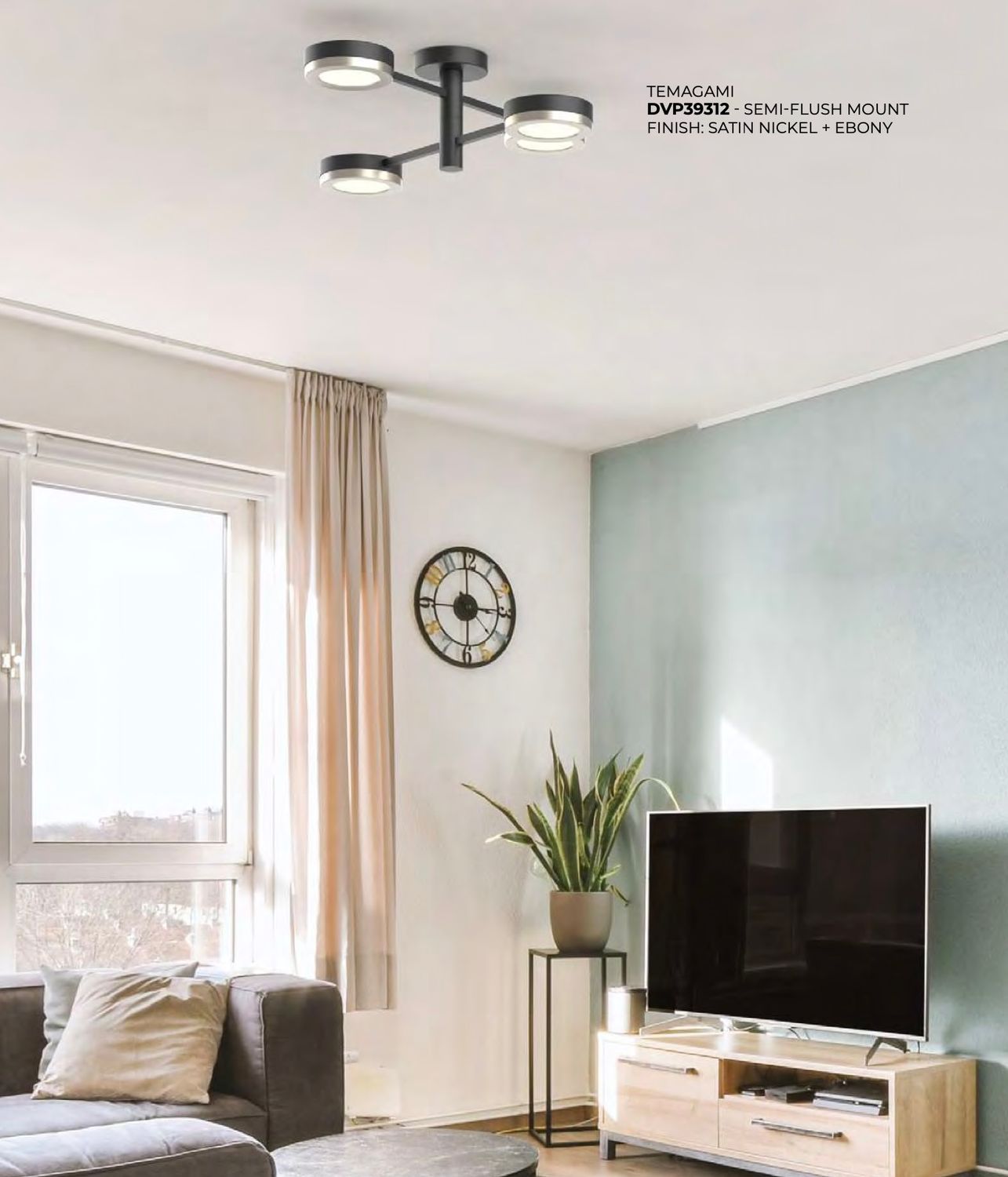 Temagami Semi-Flush Mount (DVI) DVP39312