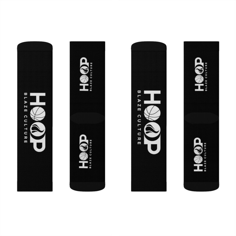 Hoop Blaze Culture Black Sublimation Socks