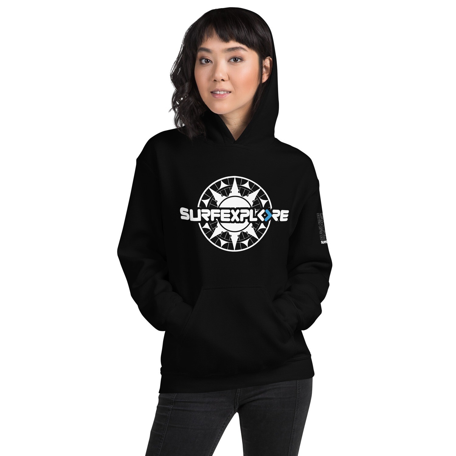 surfEXPLORE® Compass Logo Heavyweight Unisex Hoodie