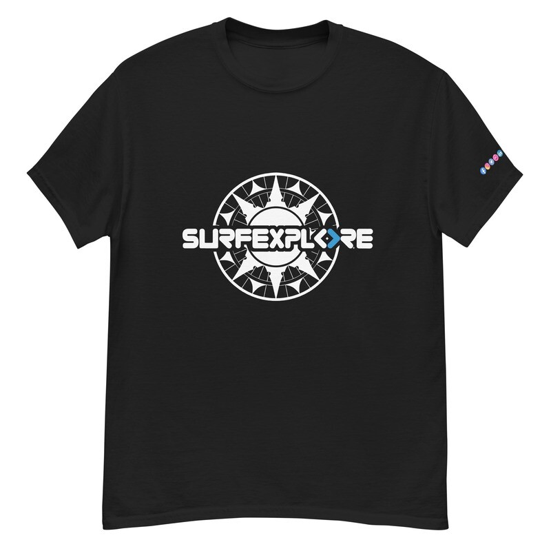 surfEXPLORE® Compass Logo 100% cotton Men&#39;s classic tee