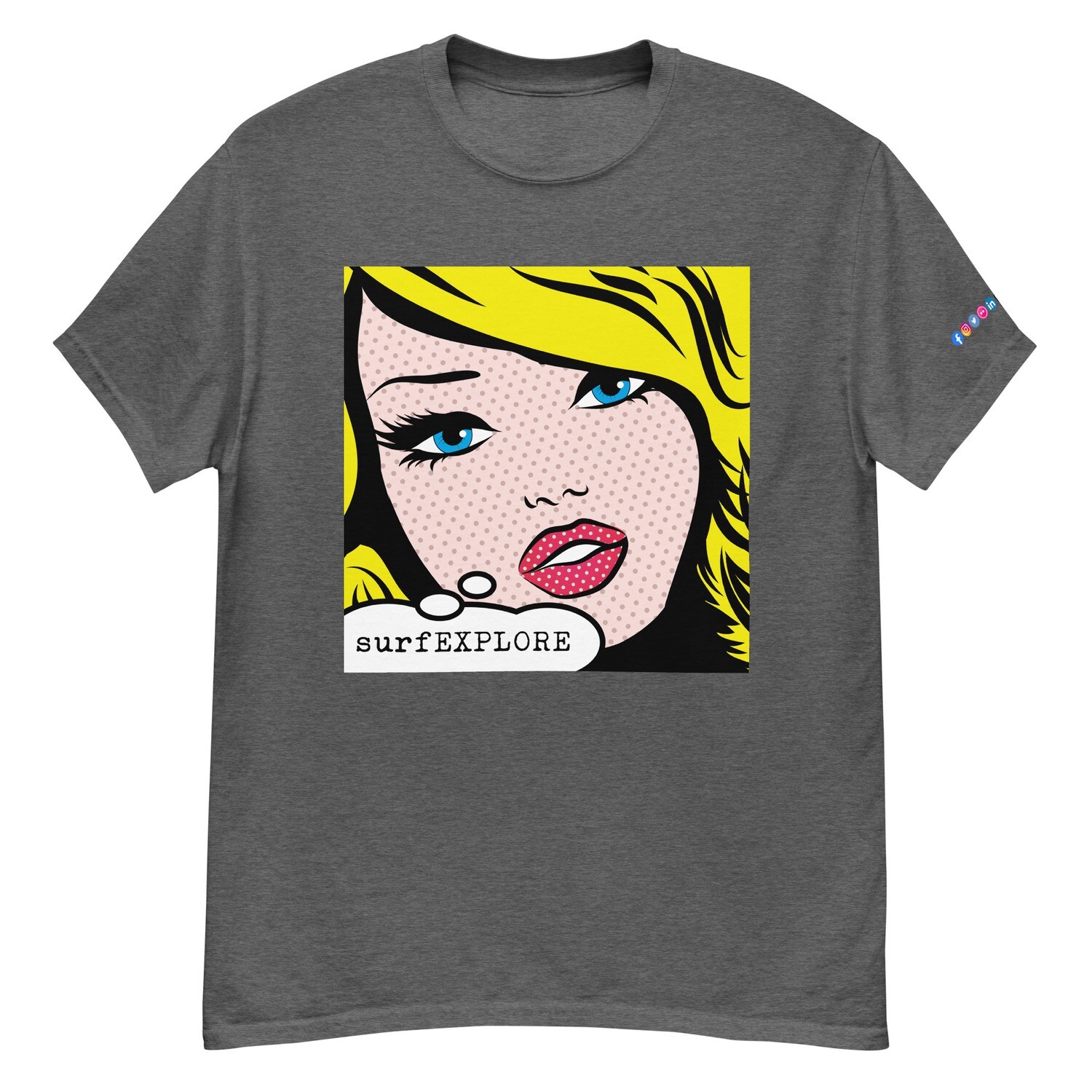 surfEXPLORE® PopArt 100% cotton Men&#39;s classic tee