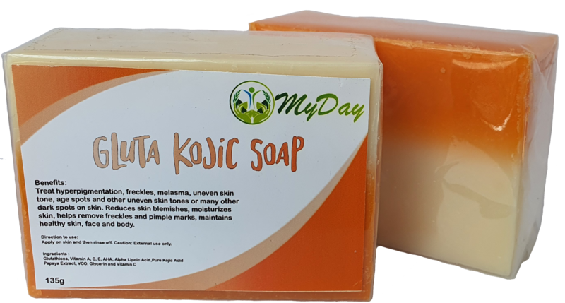 MyDay Whitening Gluta Kojic Soap (Pack of 3)