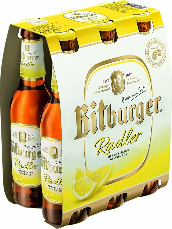 Bitburger Radler 6er  6 x 0,33 Ltr.
