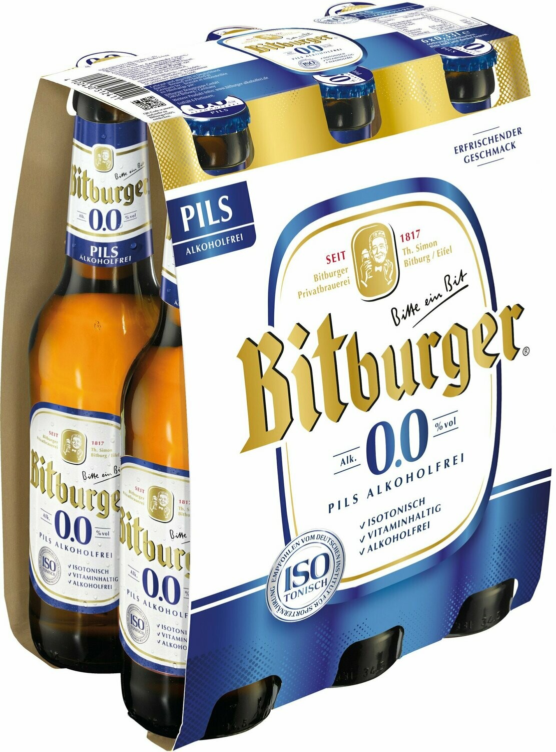 Bitburger 0,0   6er  6 x 0,33 Ltr.