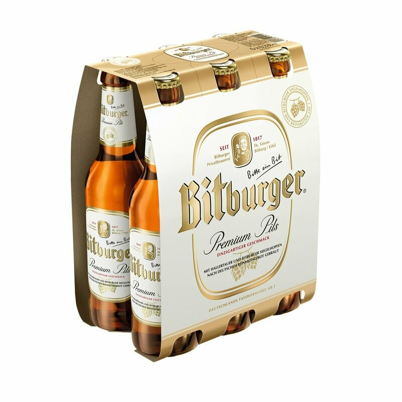 Bitburger Pils  6er  6 x 0,33 Ltr.