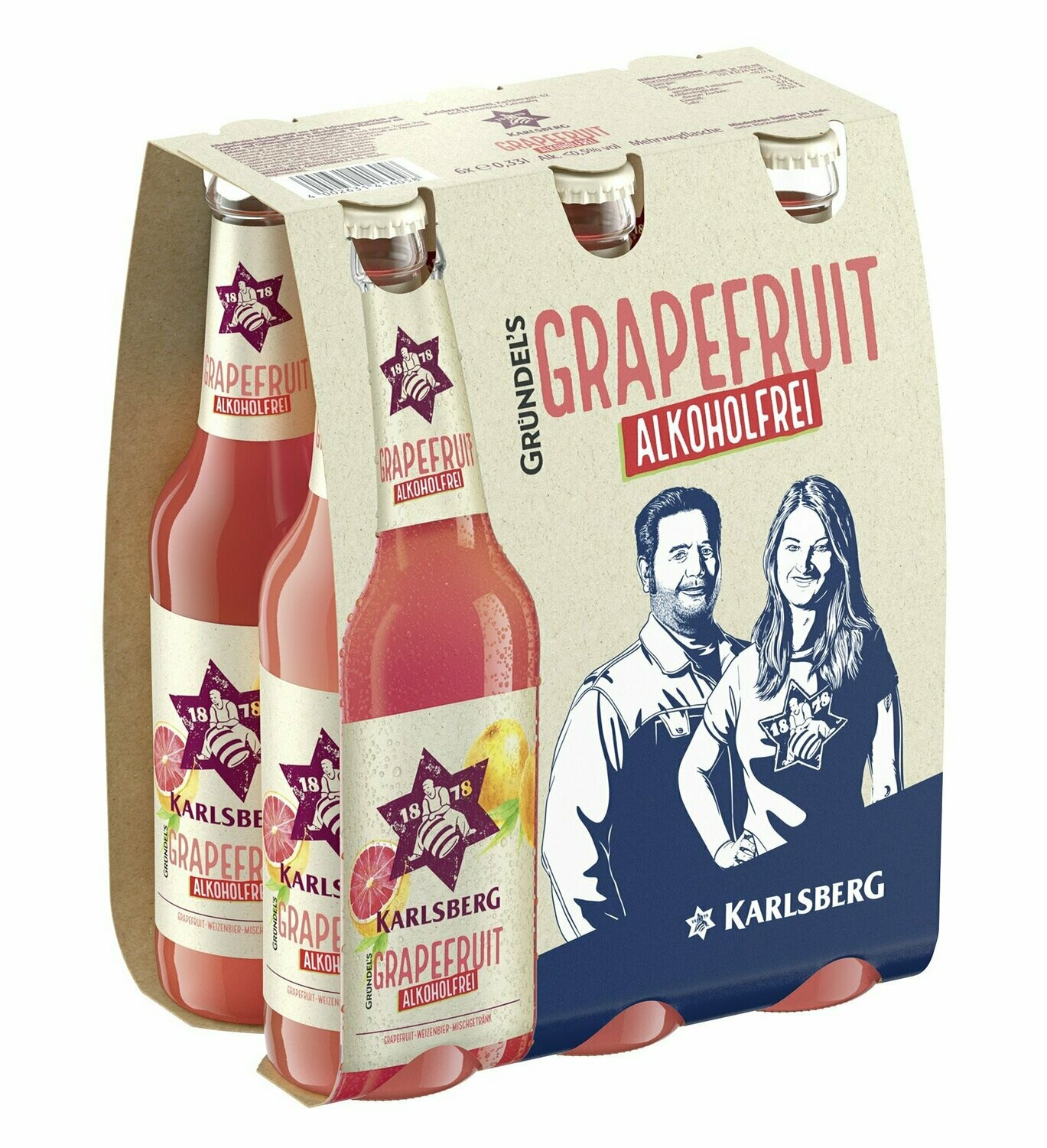 Karlsberg  Grapefruit  6er  6 x 0,33 Ltr.