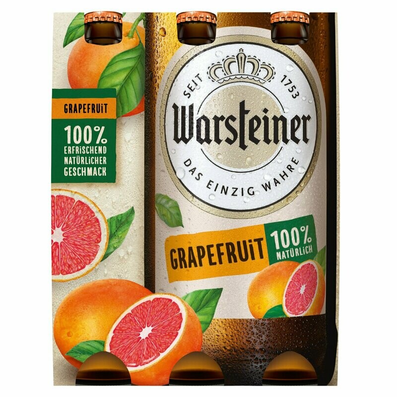 Warsteiner Grapefruit 6er 6 x 0,33 Ltr.