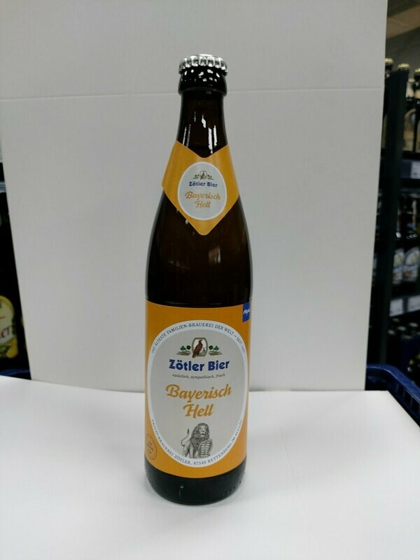 Zötler Bier Bayrisch Hell   0,50 Ltr.