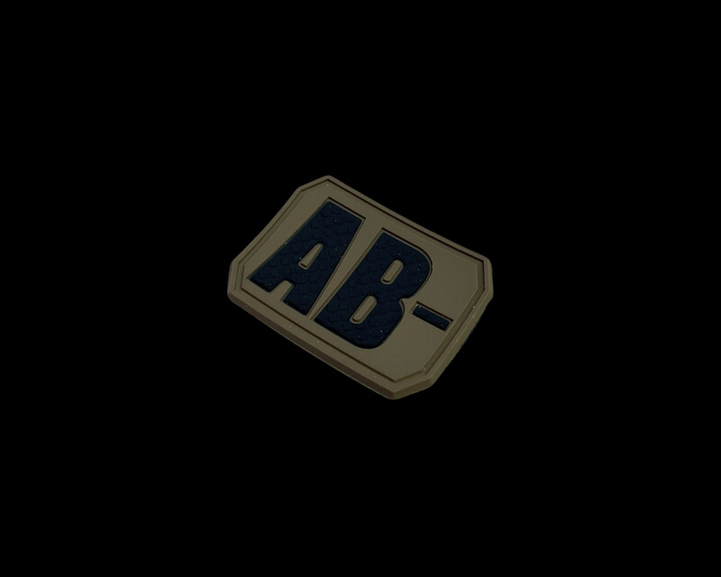 Blutgruppen 3D Patch AB Negativ - Coyote Blutgruppen 3D Patch AB Negativ - Coyote