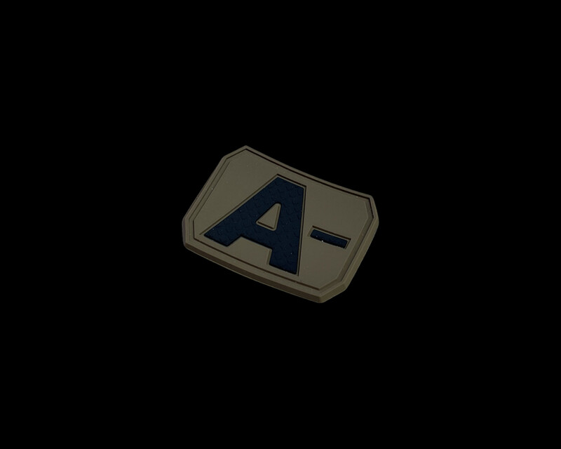 Blutgruppen 3D Patch A Negativ - Coyote Blutgruppen 3D Patch A Negativ - Coyote